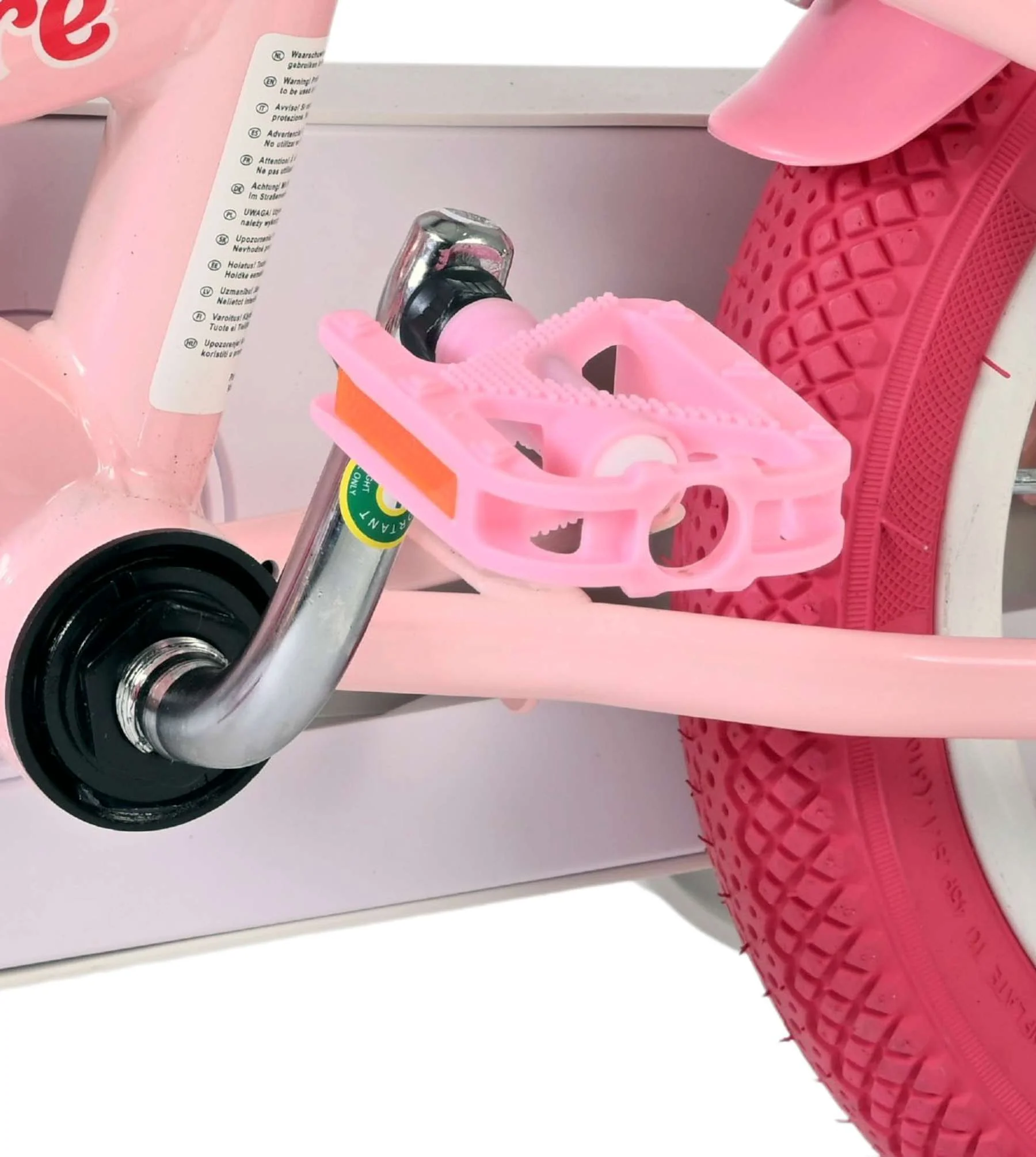 Bicicleta pentru copii Volare Unicorn - Fete - 12 inch - Roz - Frâne cu două mâini [9]