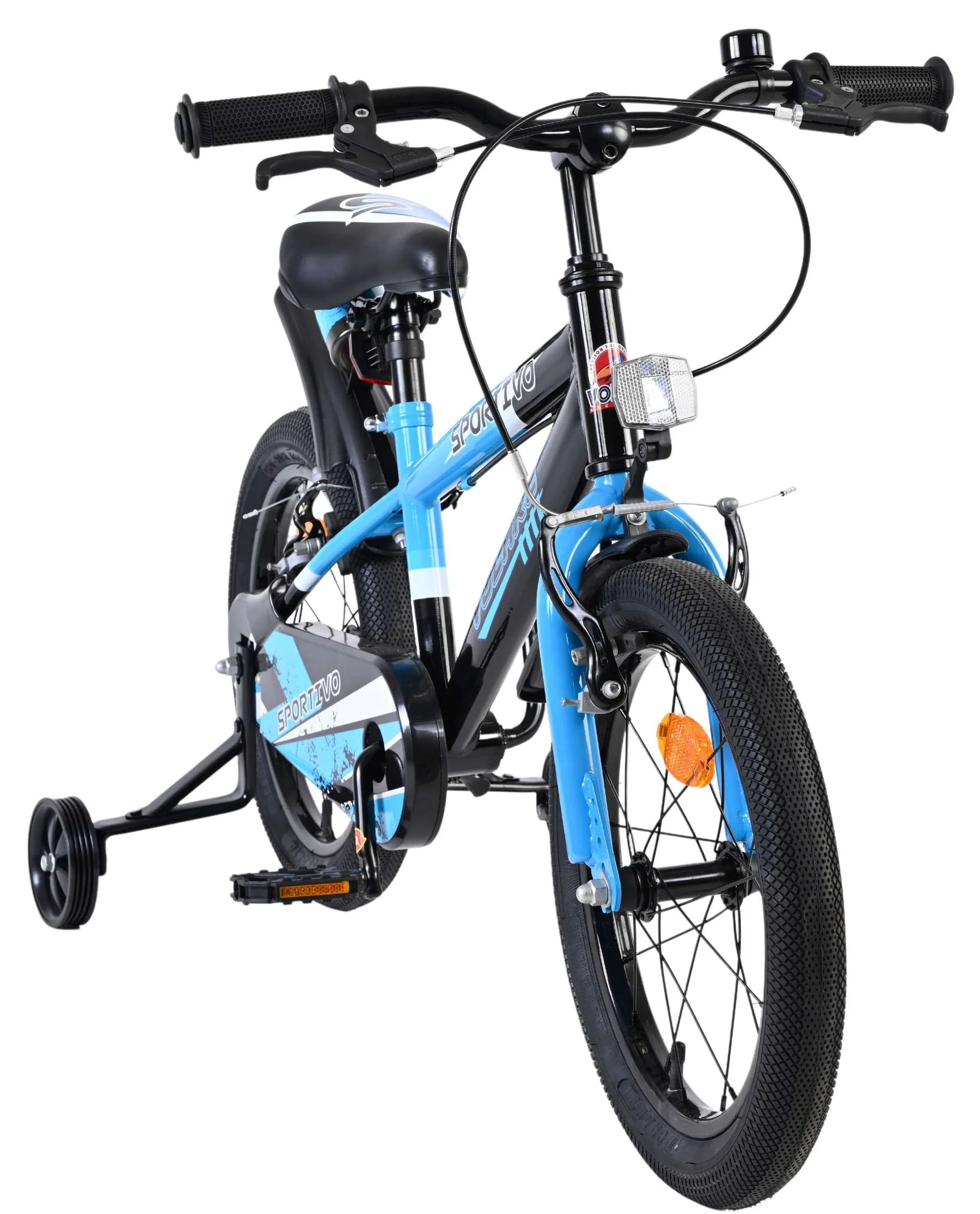 Bicicleta pentru copii Volare Sportivo - Băieți - 16 inch - Albastru Negru - Frâne cu două mâini [5]