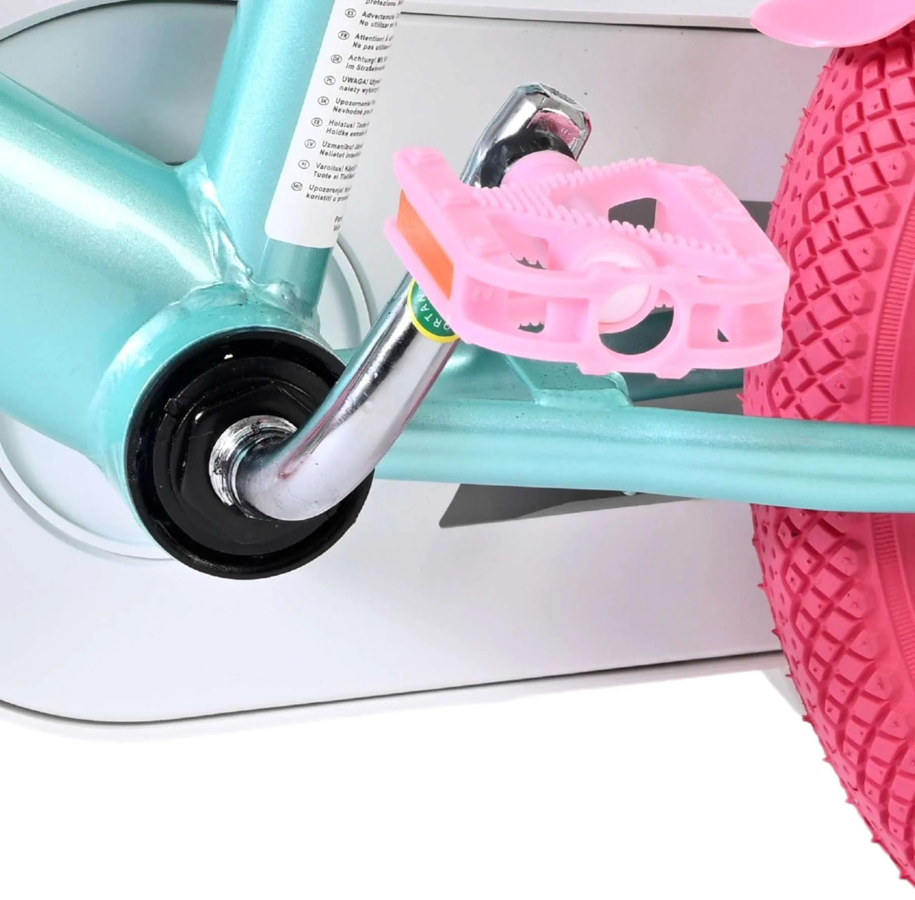 Bicicleta pentru copii Volare Unicorn - Fete - 12 inch - Verde - Frâne cu două mâini [9]