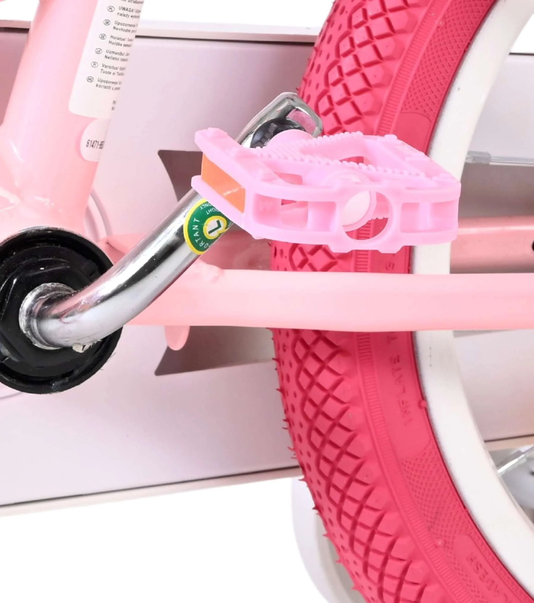 Bicicleta pentru copii Volare Unicorn - Fete - 14 inch - Roz - Frâne cu două mâini [9]