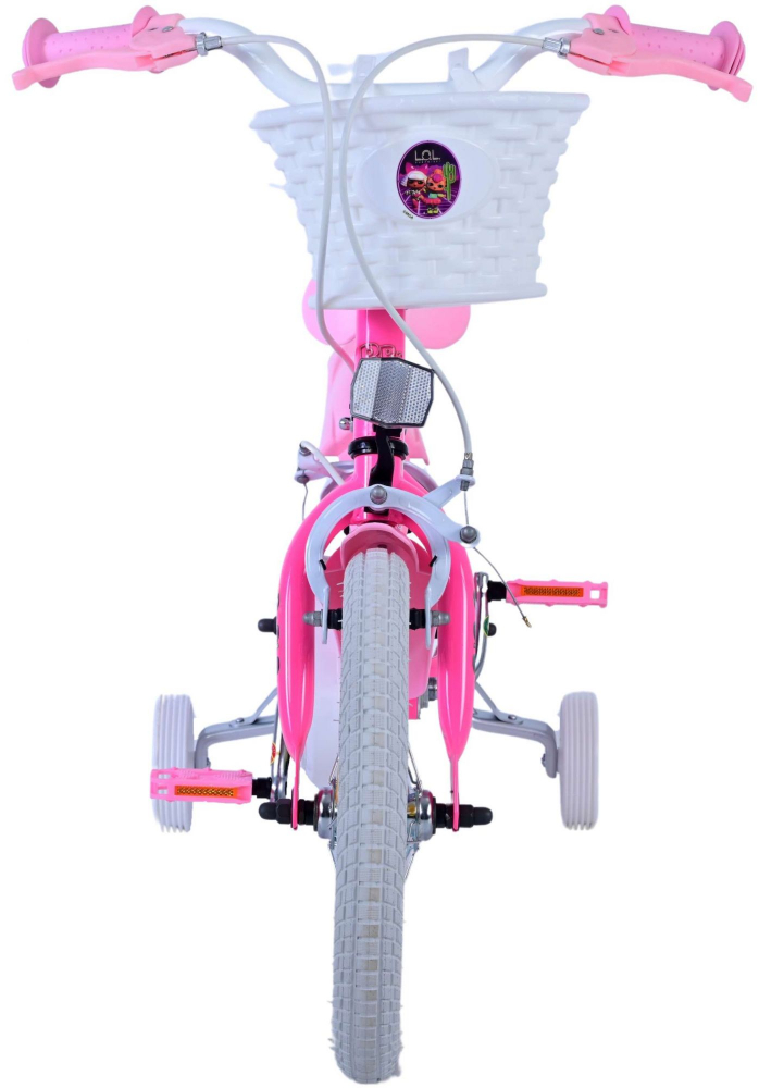 Bicicleta pentru fete LOL Surprise, 14 inch, culoare roz, frana de mana fata si contra spate [5]