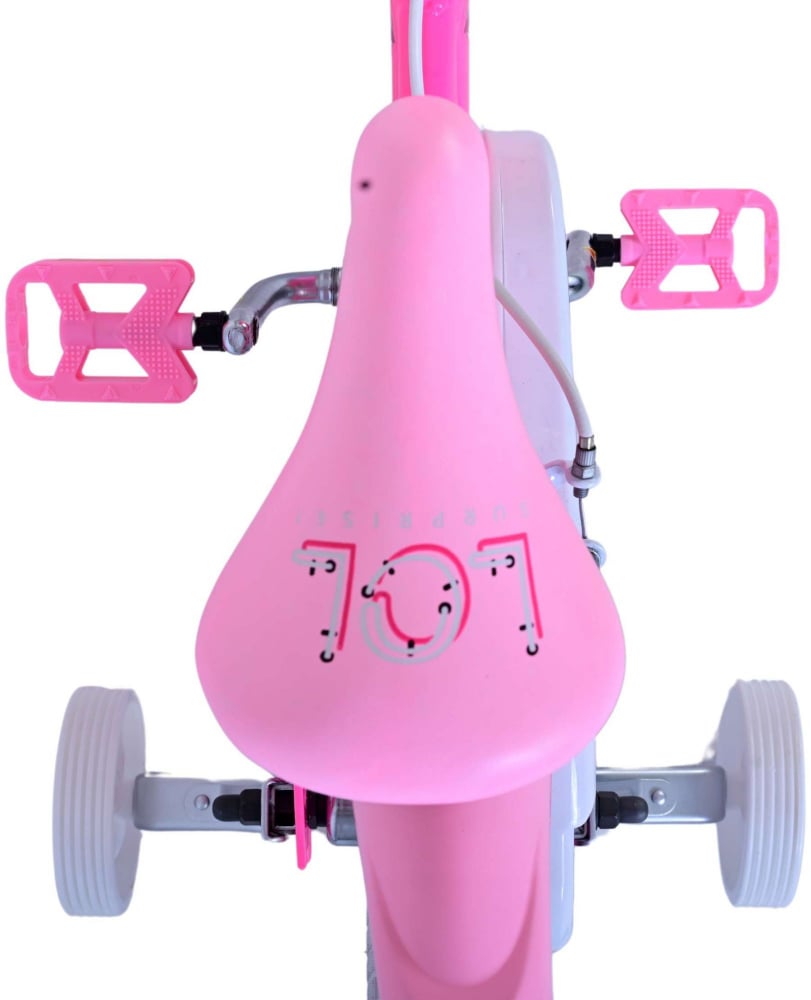 Bicicleta pentru fete LOL Surprise, 14 inch, culoare roz, frana de mana fata si contra spate [7]
