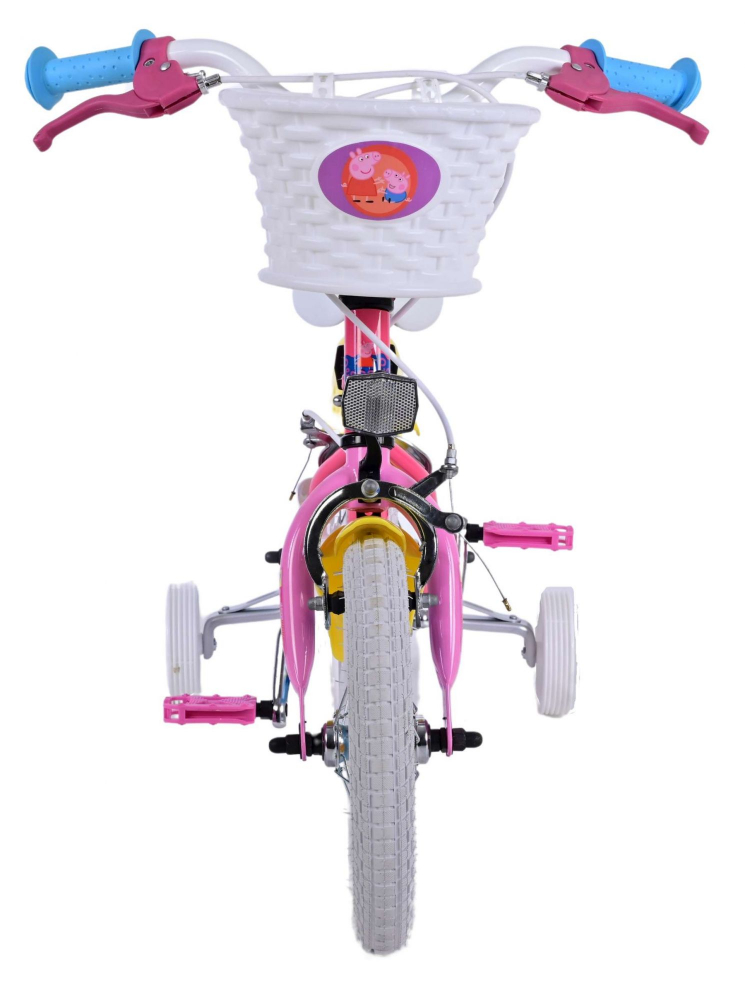 Bicicleta pentru fete Peppa Pig, 12 inch, culoare Roz, frana de mana fata si spate [5]