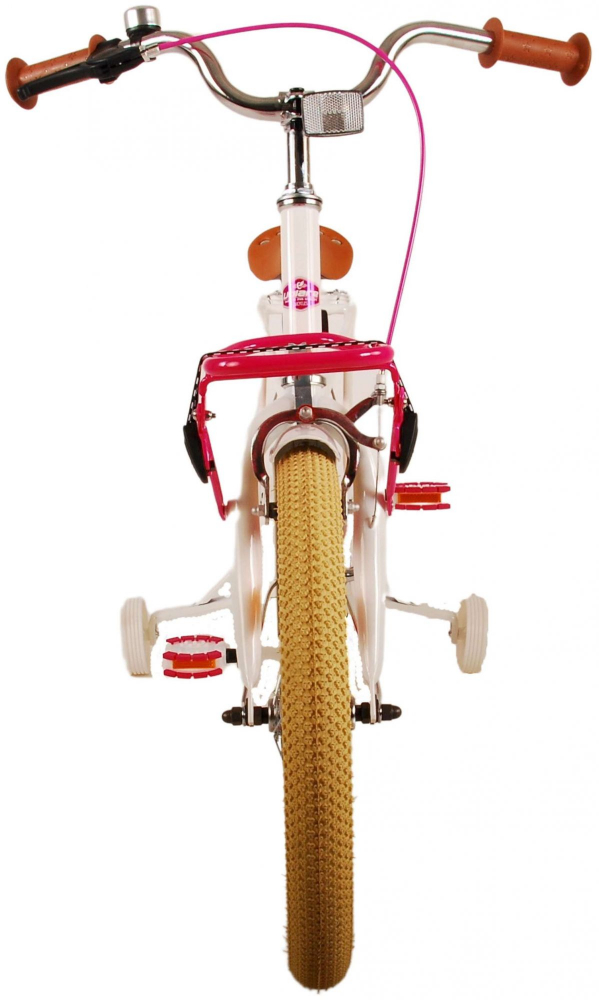 Bicicleta pentru fete Volare Excellent, 18 inch, culoare alb, frana de mana fata si frana contra spate [6]