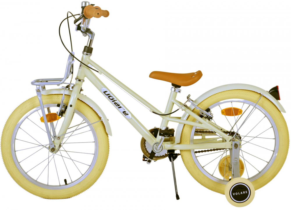 Bicicleta pentru fete Volare Melody, 18 inch, culoare nisipiu, frana de mana fata si spate [4]
