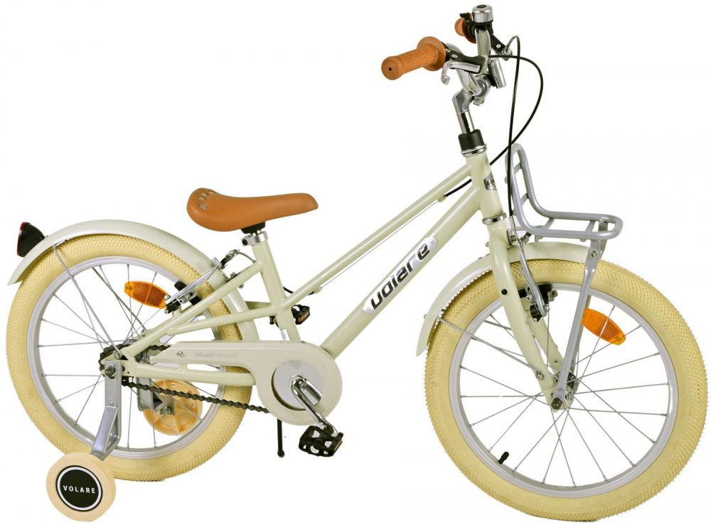Bicicleta pentru fete Volare Melody, 18 inch, culoare nisipiu, frana de mana fata si spate [15]