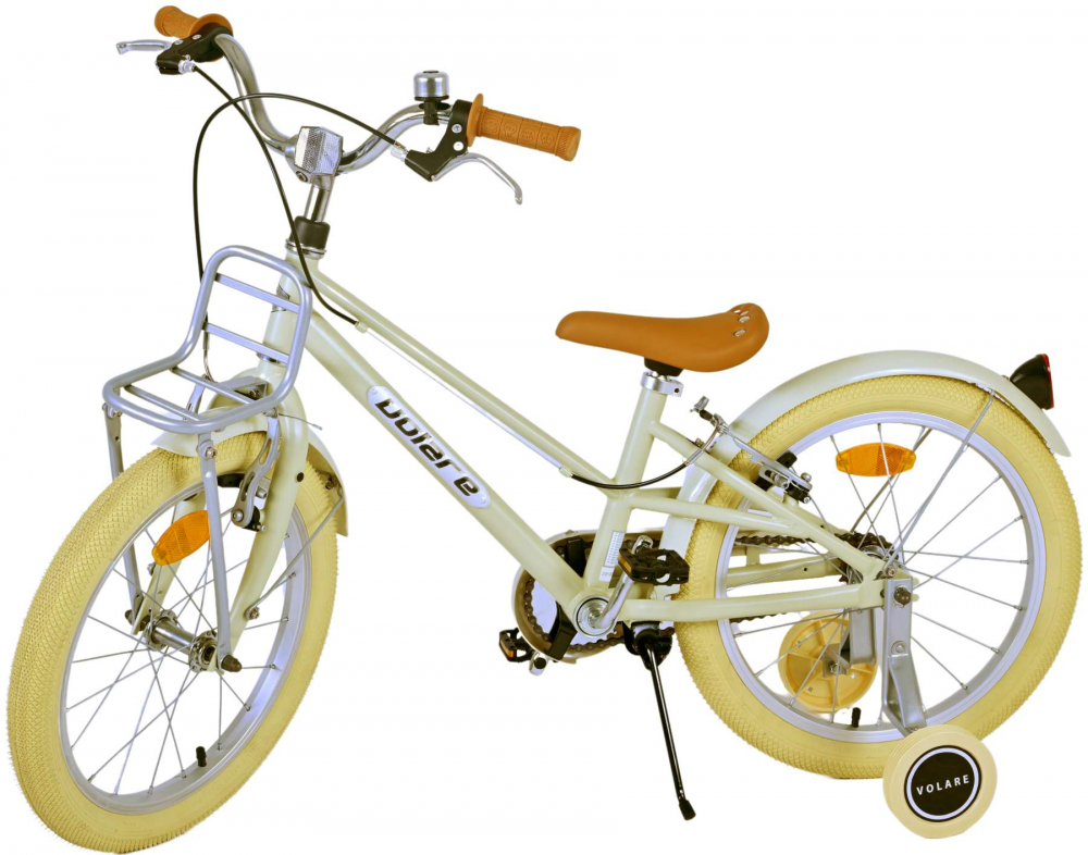 Bicicleta pentru fete Volare Melody, 18 inch, culoare nisipiu, frana de mana fata si spate [3]