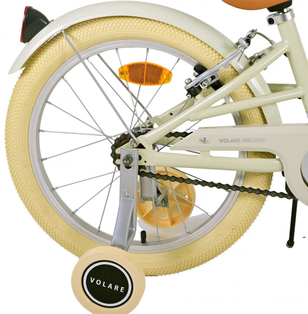 Bicicleta pentru fete Volare Melody, 18 inch, culoare nisipiu, frana de mana fata si spate [14]