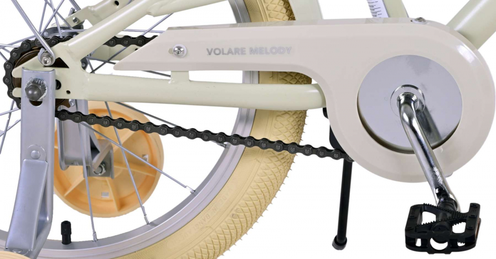Bicicleta pentru fete Volare Melody, 18 inch, culoare nisipiu, frana de mana fata si spate [12]