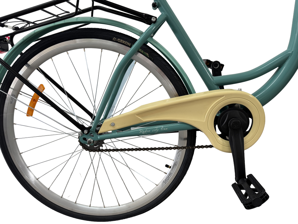 Bicicleta Storm Amsterdam City, 28 Inch, Cadru 17, 1 Viteza, Frane V-Brake, Turcoaz [5]