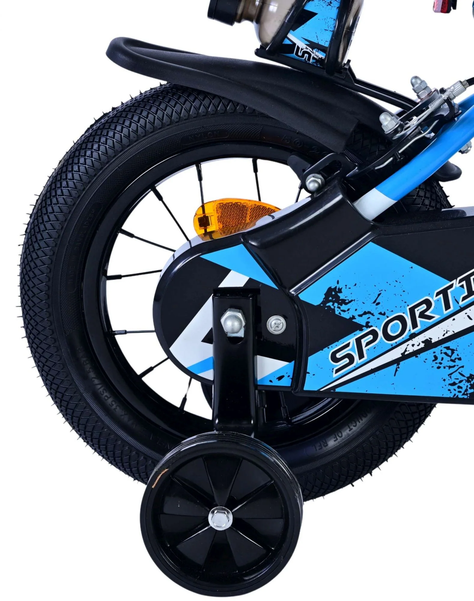 Bicicletă pentru copii Volare Sportivo - Băieți - 12 inch - Albastru Negru - Frâne cu două mâini [2]