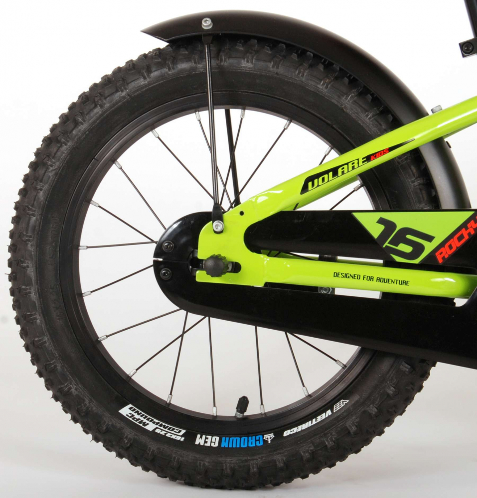 Bicicleta Volare Rocky pentru baieti, 16 inch, culoare verde, frana de mana + contra [5]