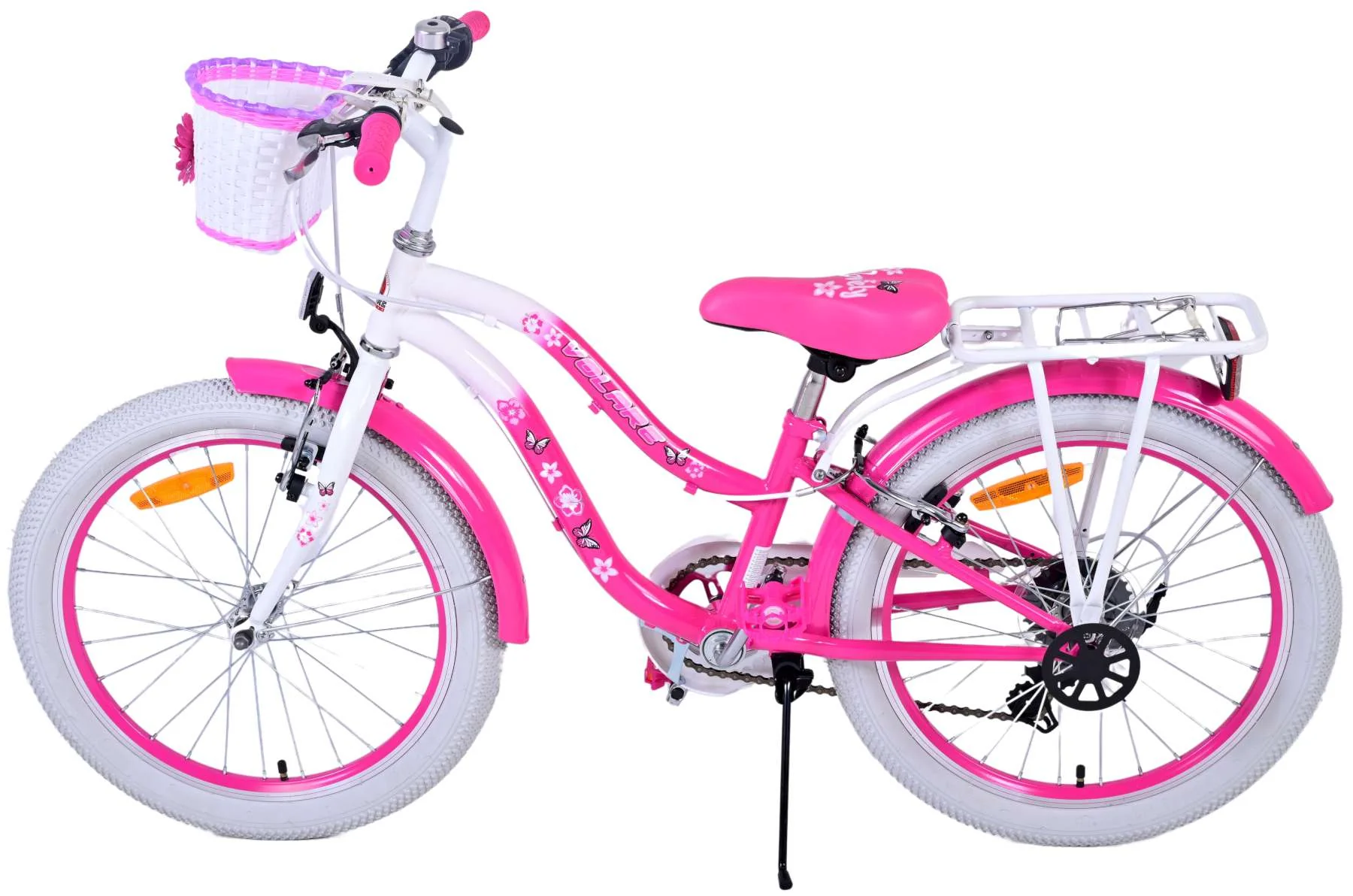 Bicicletă Volare Lovely pentru copii - Fete - 20 inch - Roz - 7 viteze [3]