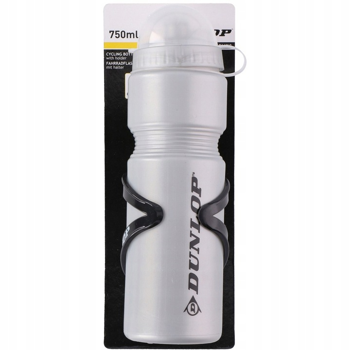 Bidon argintiu si suport negru, DUNLOP, capacitate 750ml [2]