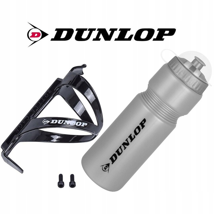 Bidon argintiu si suport negru, DUNLOP, capacitate 750ml [3]