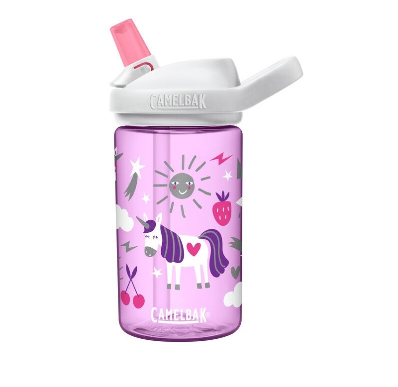 Bidon CAMELBAK Eddy+Kids Unicorn Party, 400ml, roz alb