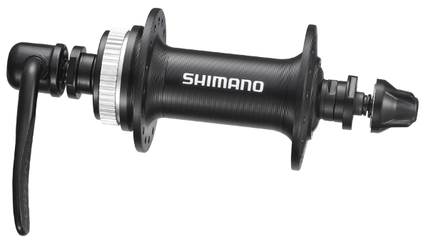 Butuc fata Shimano HB-RM35, 32H, Old 100mm Ax 108mm QR 133mm, pentru disc center lock, cu protectie pentru montura discului, culoare negru