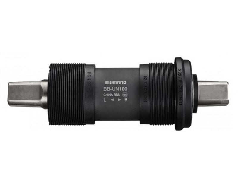 Butuc Pedalier Shimano Bb-Un100-K, Bsa, 68-122.5Mm (Ll123), Ax Patrat, Fara Suruburi De Fixare, Pt. Chaincase, Incl. Distantier 0.7Mm, Ambalat Ind.