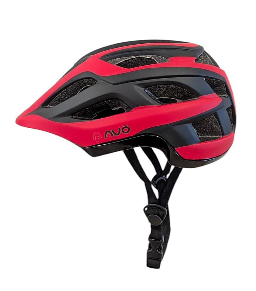 Casca bibiclete/trotinete PNY-49 FULLFACE negru/rosu MAT marime L (51-56cm) AVO [2]