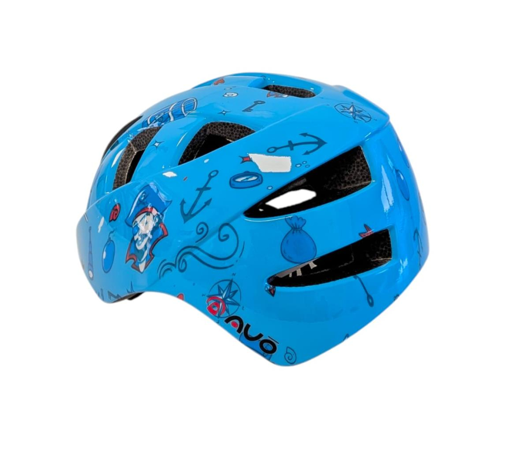 Casca bibiclisti copii  PNY-11 albastru PIRAT marime L (51-55cm) AVO [4]
