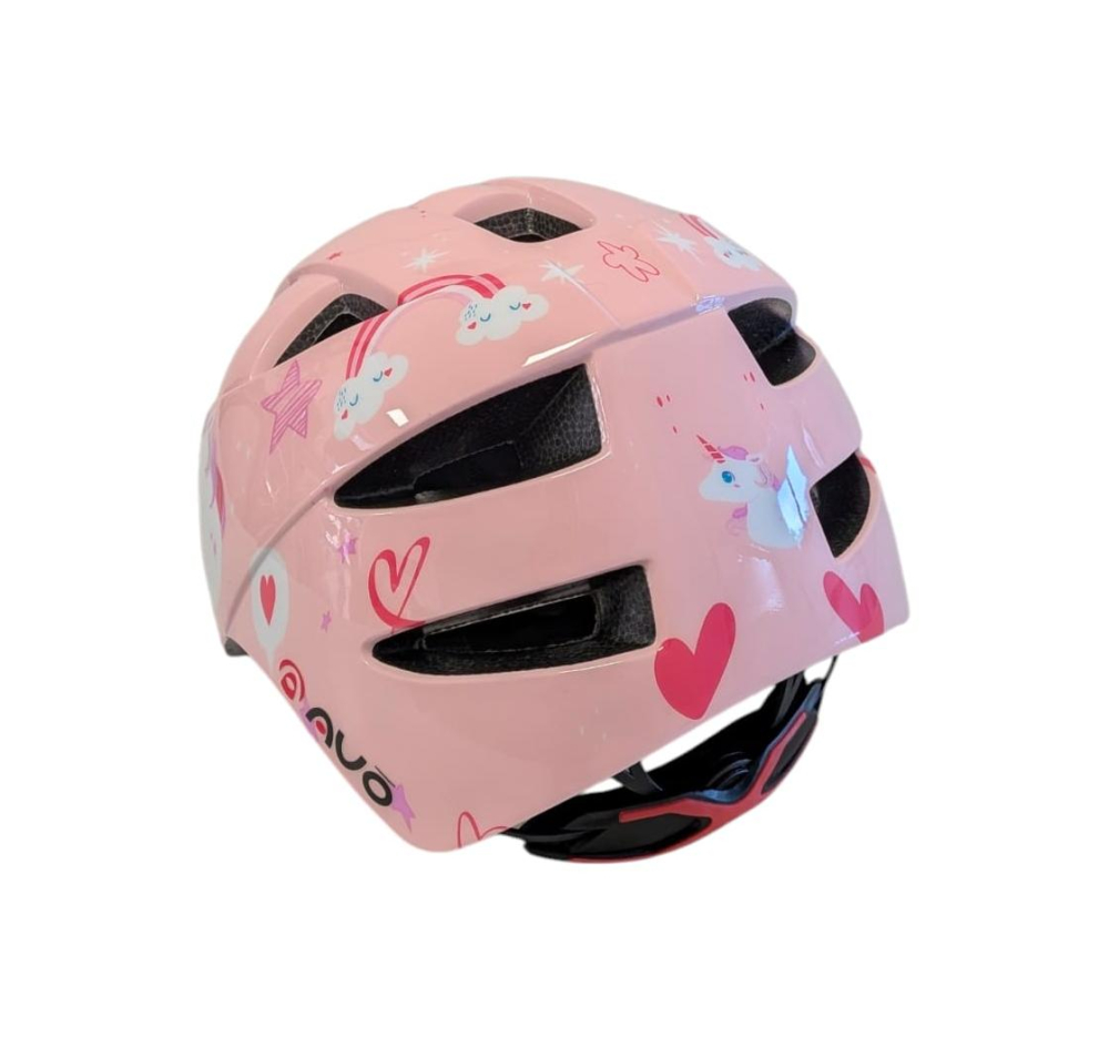 Casca bibiclisti copii PNY-11 roz deschis UNICORN marime M (46-51cm) AVO [4]