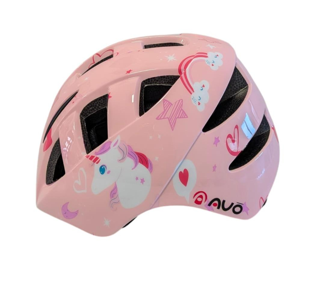 Casca bibiclisti copii PNY-11 roz deschis UNICORN marime M (46-51cm) AVO [3]