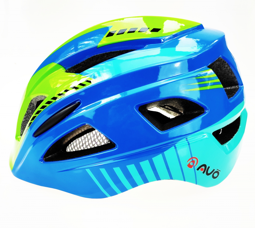 Casca biciclisti AVO-03, culoare albastru/verde, marime M (46-52cm) [3]