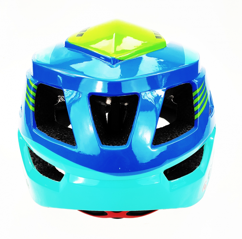 Casca biciclisti AVO-03, culoare albastru/verde, marime M (46-52cm) [4]
