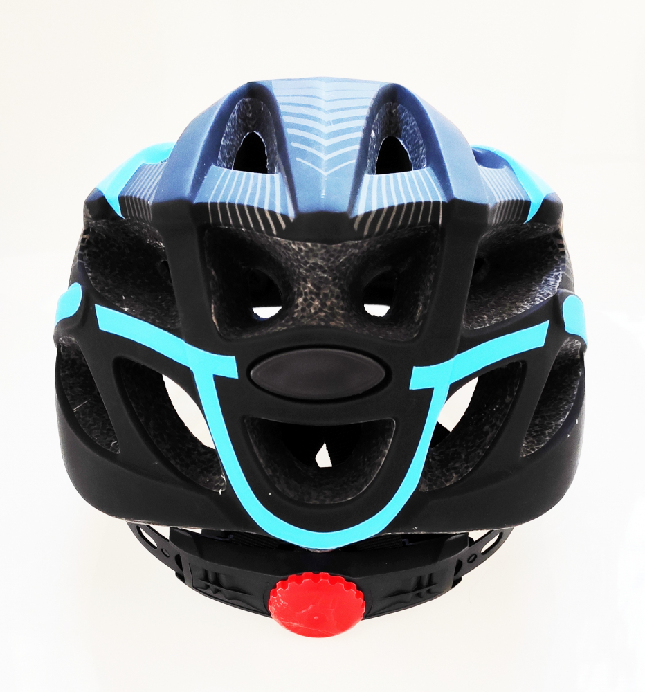Casca biciclisti AVO-20, marime M (54-58 cm), culoare negru/albastru mat [3]