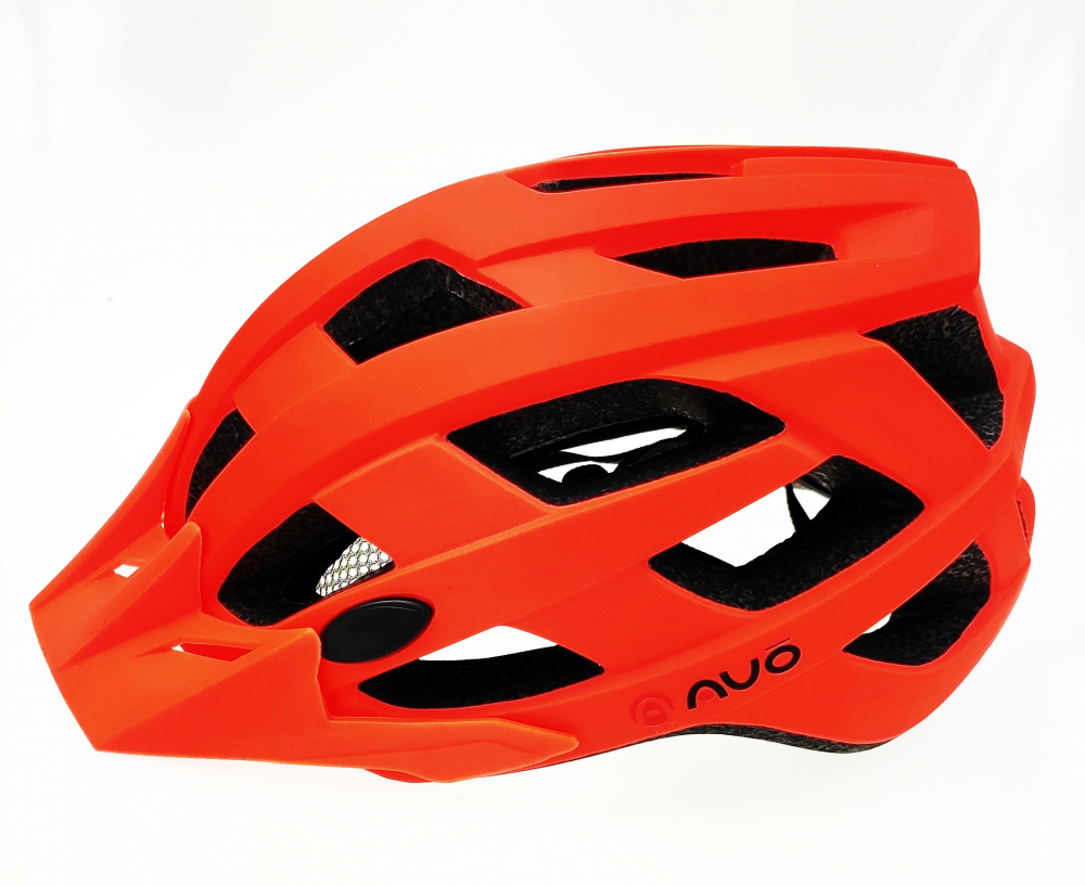 Casca biciclisti AVO-24, culoare portocaliu fluo mat, marime L (58-61cm) [6]