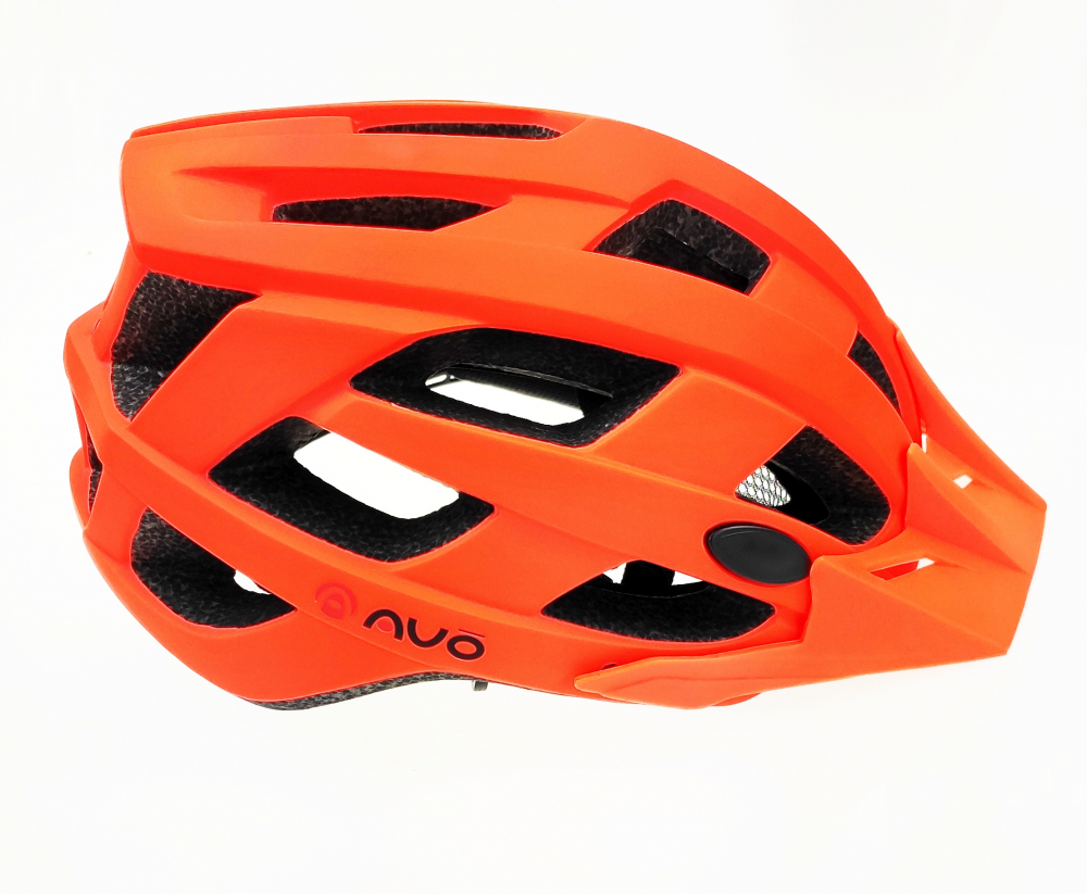 Casca biciclisti AVO-24, culoare portocaliu fluo mat, marime L (58-61cm) [2]