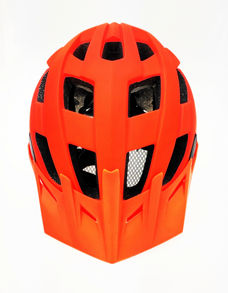 Casca biciclisti AVO-24, culoare portocaliu fluo mat, marime M (55-58cm) [3]