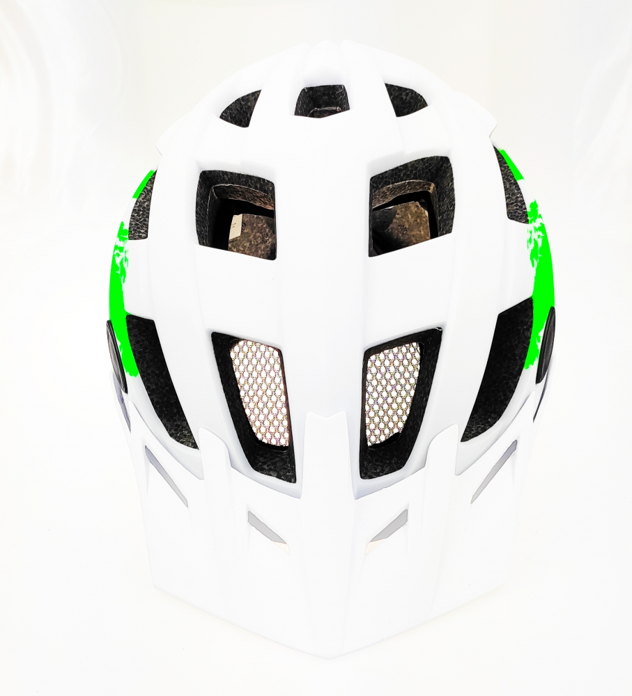 Casca biciclisti AVO-24, marime L (58-61 cm), culoare alb/verde [4]