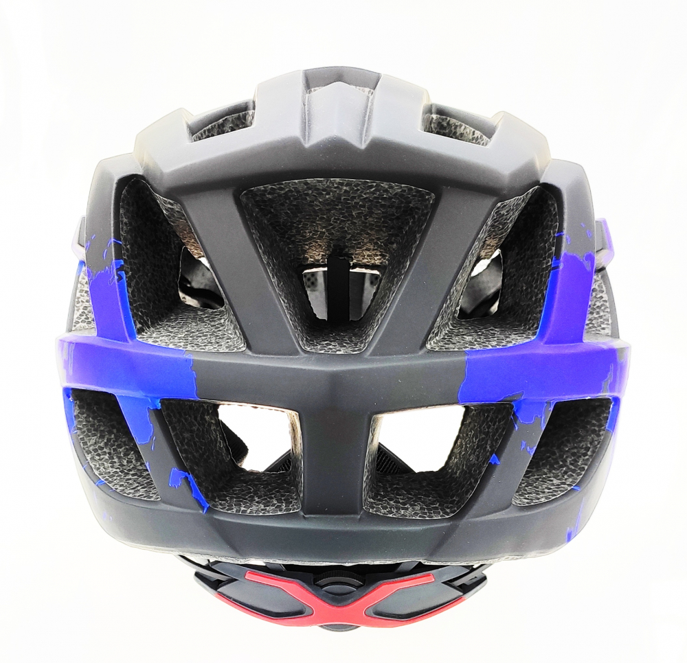 Casca biciclisti AVO-24, marime L (58-61 cm), culoare negru/albastru [4]