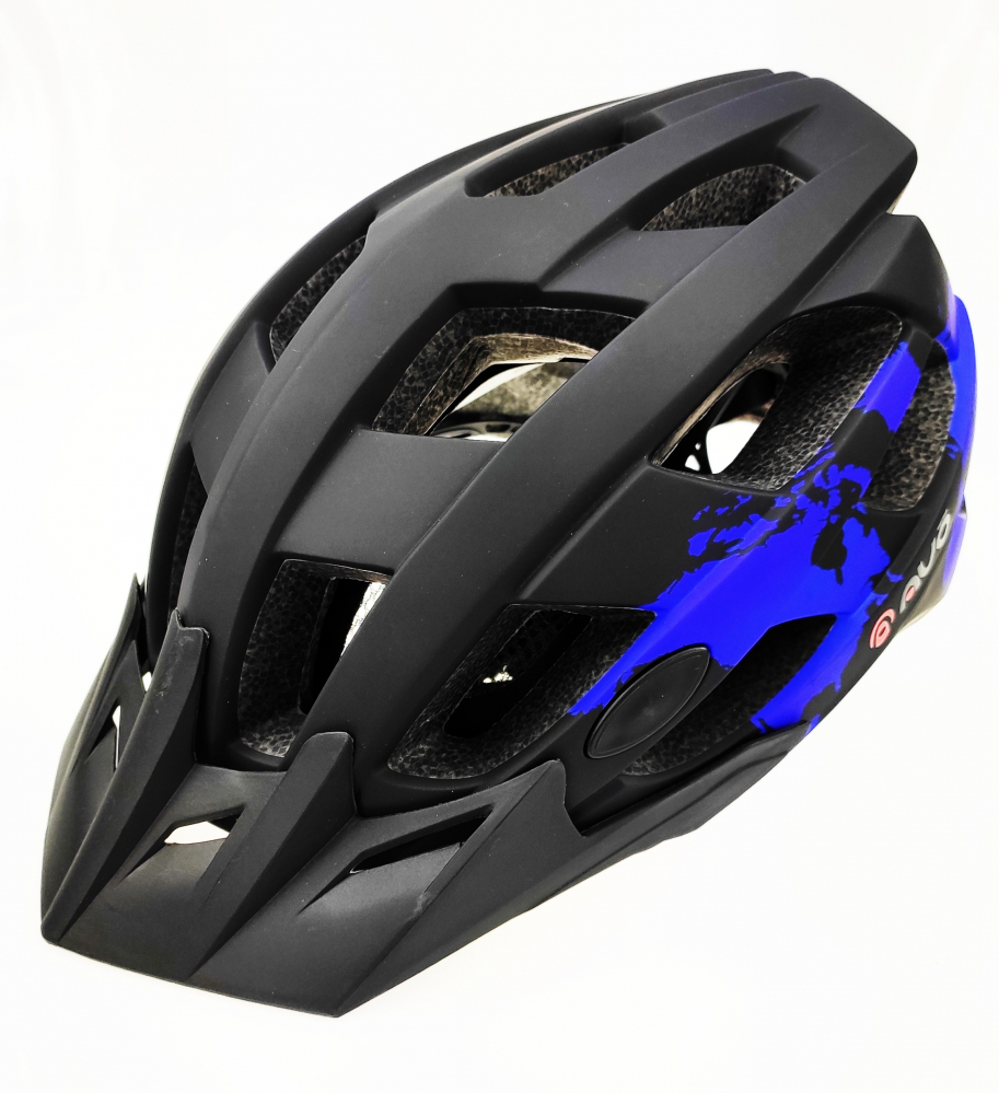 Casca biciclisti AVO-24, marime M (55-58 cm), culoare negru/albastru [1]