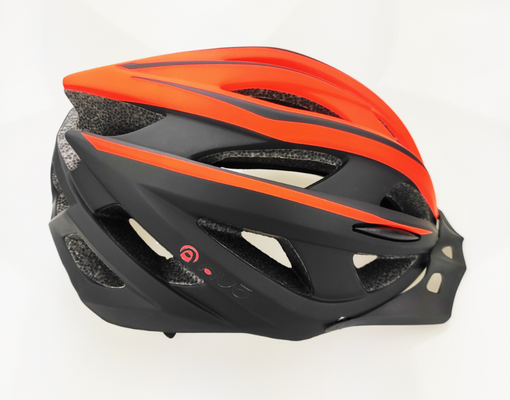 Casca biciclisti AVO-28, marime L (55-61 cm), culoare negru/portocaliu [4]