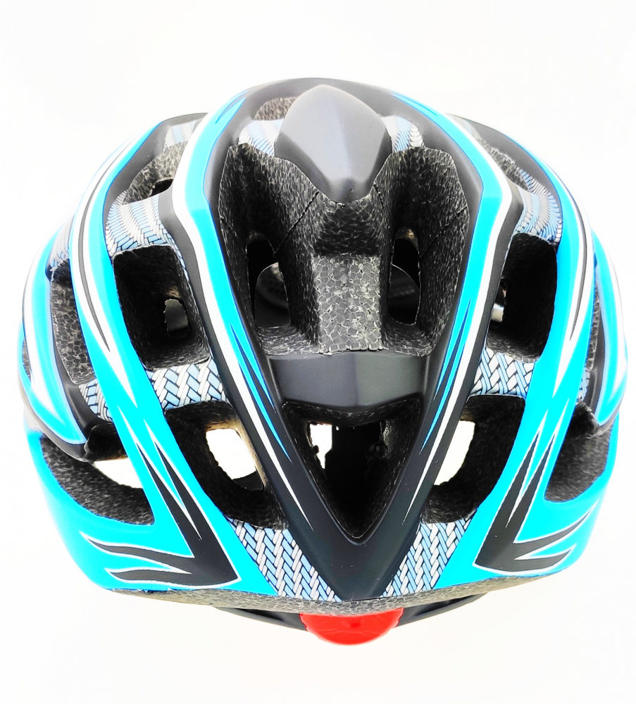 Casca biciclisti AVO-41, marime M (54-58 cm), culoare carbon/albastru [4]