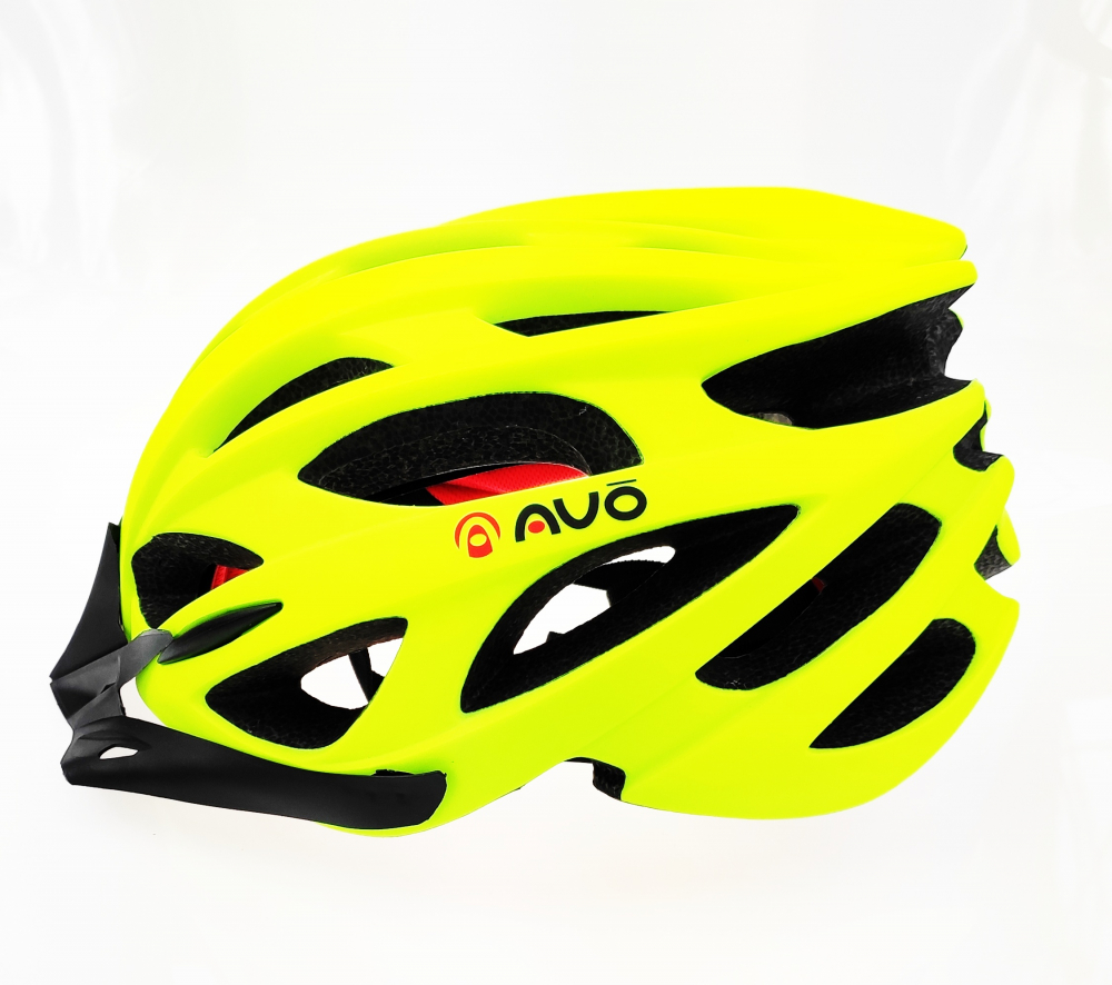 Casca biciclisti AVO-48, marime L (58-62 cm), culoare verde fluo mat [5]