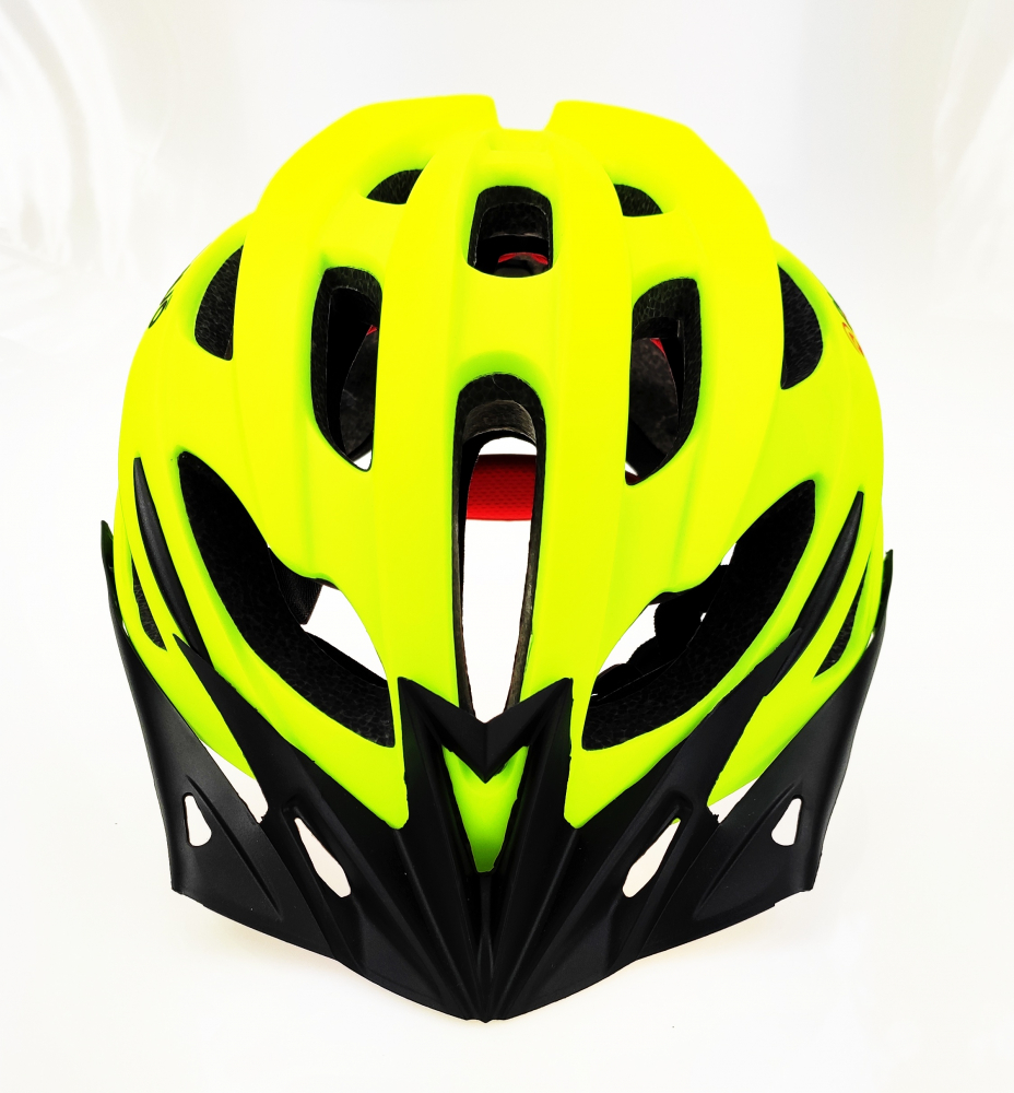 Casca biciclisti AVO-48, marime L (58-62 cm), culoare verde fluo mat [6]