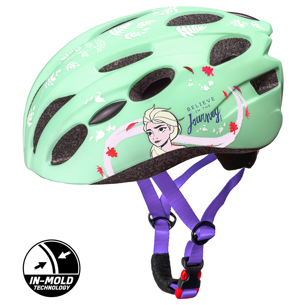Casca biciclisti copii IN-MOLD, model Frozen II, culoare menta, marime M(52-56cm) [4]