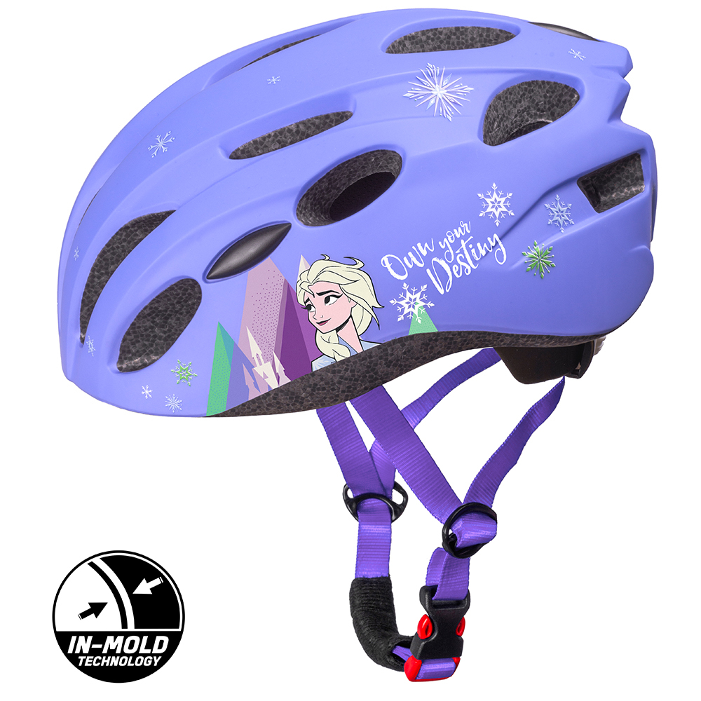 Casca biciclisti copii IN-MOLD, model Frozen II, culoare violet, marime M(52-56cm) [2]