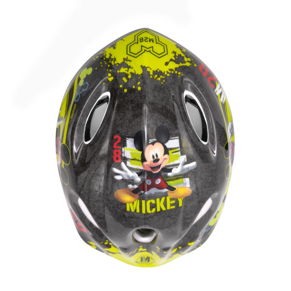Casca biciclisti copii, model Mickey Mouse, culoare negru/galben, marime M(52-56cm) [10]