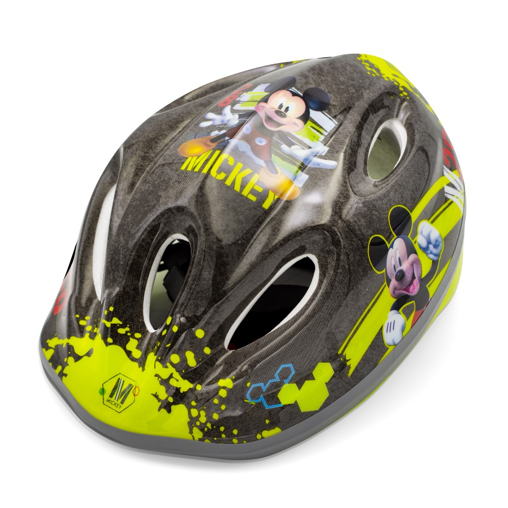Casca biciclisti copii, model Mickey Mouse, culoare negru/galben, marime M(52-56cm) [3]