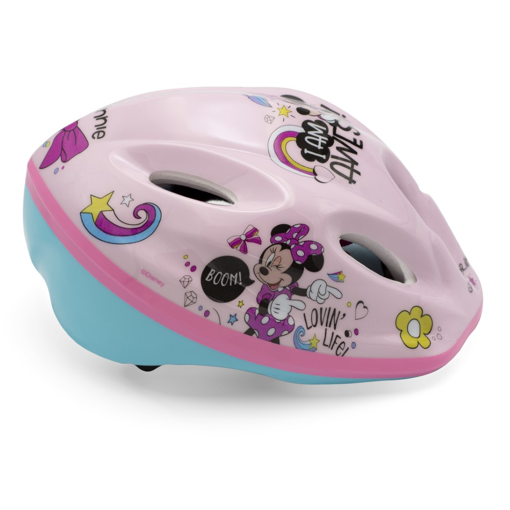 Casca biciclisti copii, model Minnie Mouse, culoare roz, marime M(52-56cm) [8]