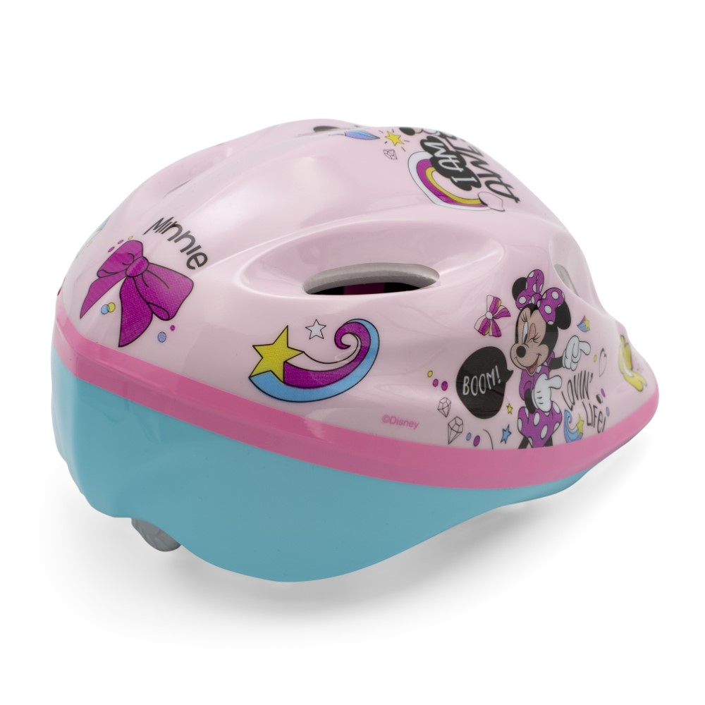 Casca biciclisti copii, model Minnie Mouse, culoare roz, marime M(52-56cm) [7]