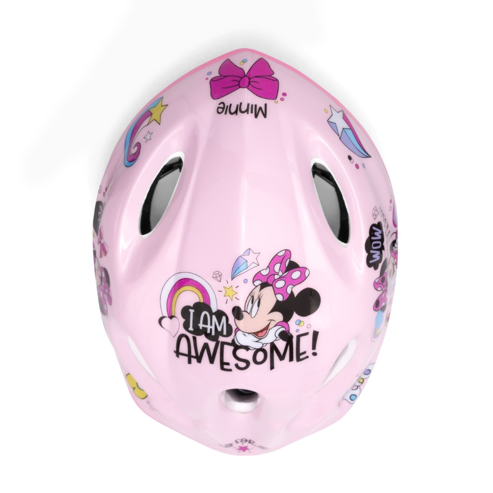 Casca biciclisti copii, model Minnie Mouse, culoare roz, marime M(52-56cm) [10]