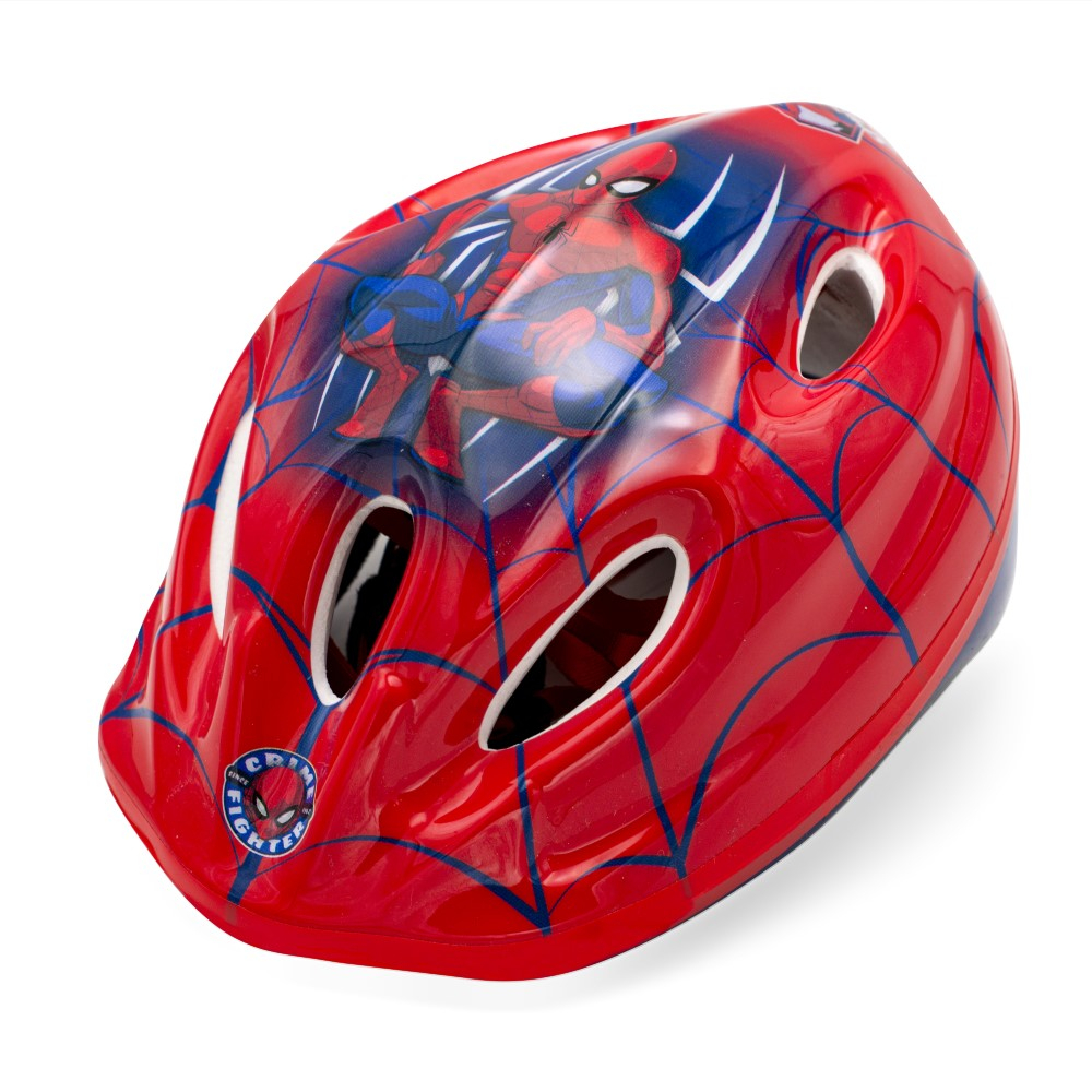 Casca biciclisti copii, model Spiderman, culoare rosu, marime M(52-56cm) [2]