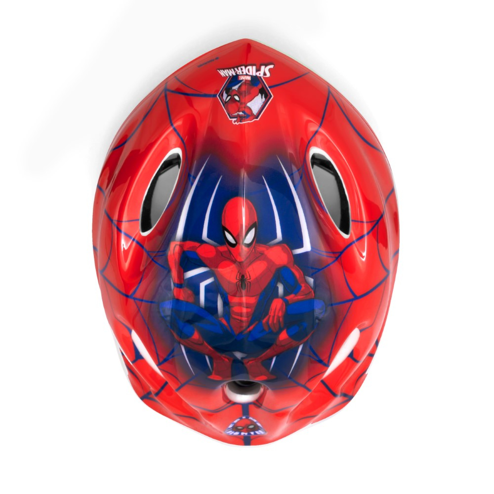 Casca biciclisti copii, model Spiderman, culoare rosu, marime M(52-56cm) [10]