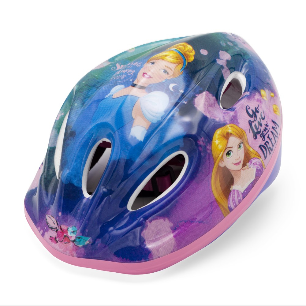 Casca biciclisti copii, model Princess, culoare albastru/roz, marime M(52-56cm) [3]