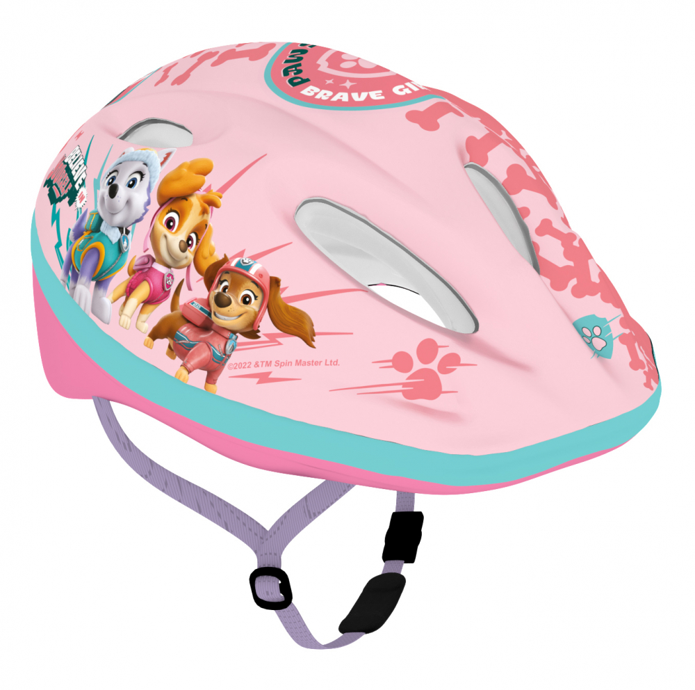Casca biciclisti copii, model Paw Patrol, culoare roz, marime M(52-56cm)